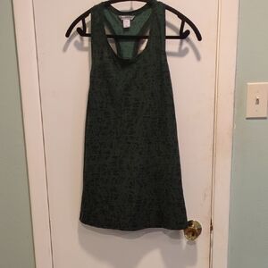 Athleta Forest Green Patterned Tank